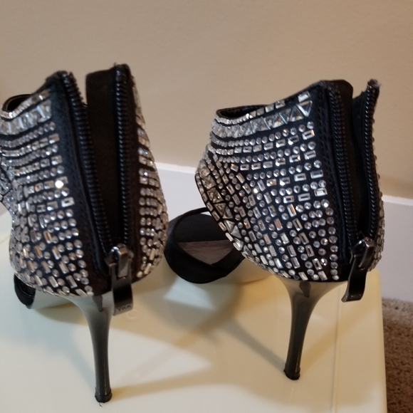 JEANNE BEKER RHINESTONE SHOES SIZE 9 - Picture 6 of 10